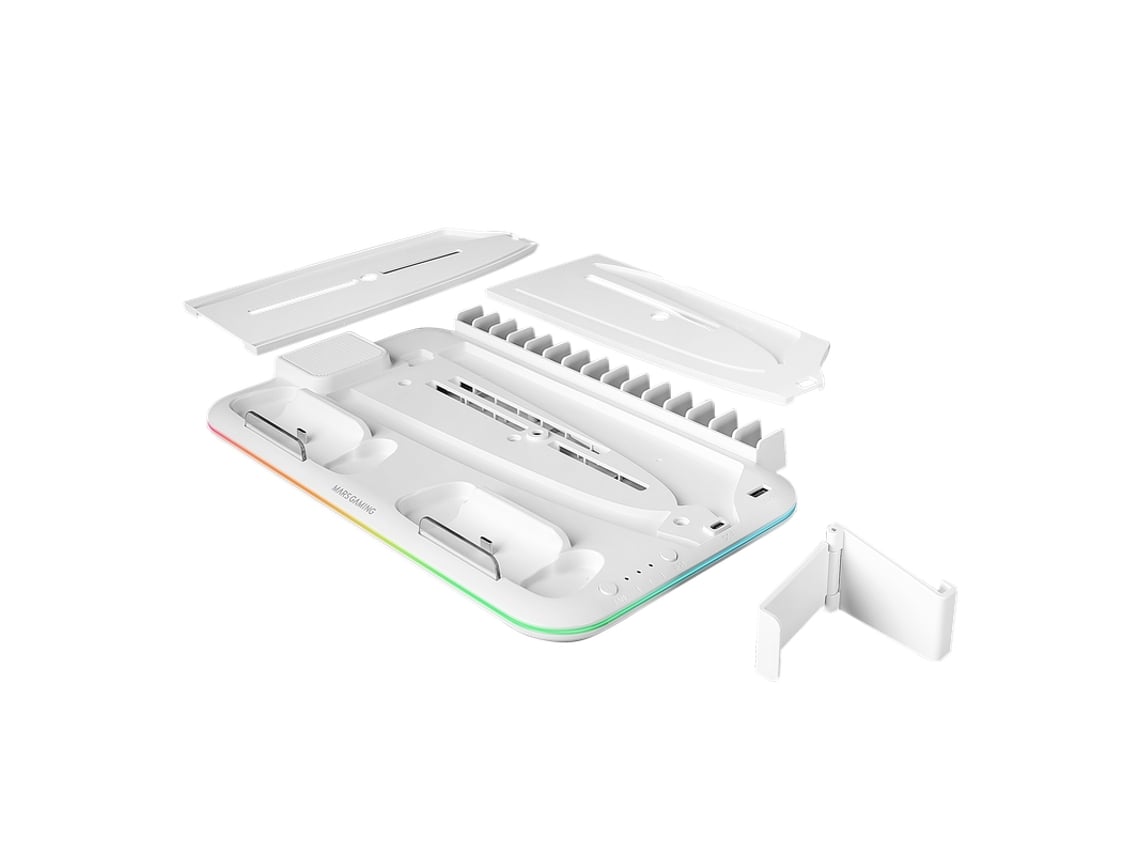 Suporte Multifunções RGB para PS5 Mars Gaming MPS5-B2/ Branco - Imagem 4