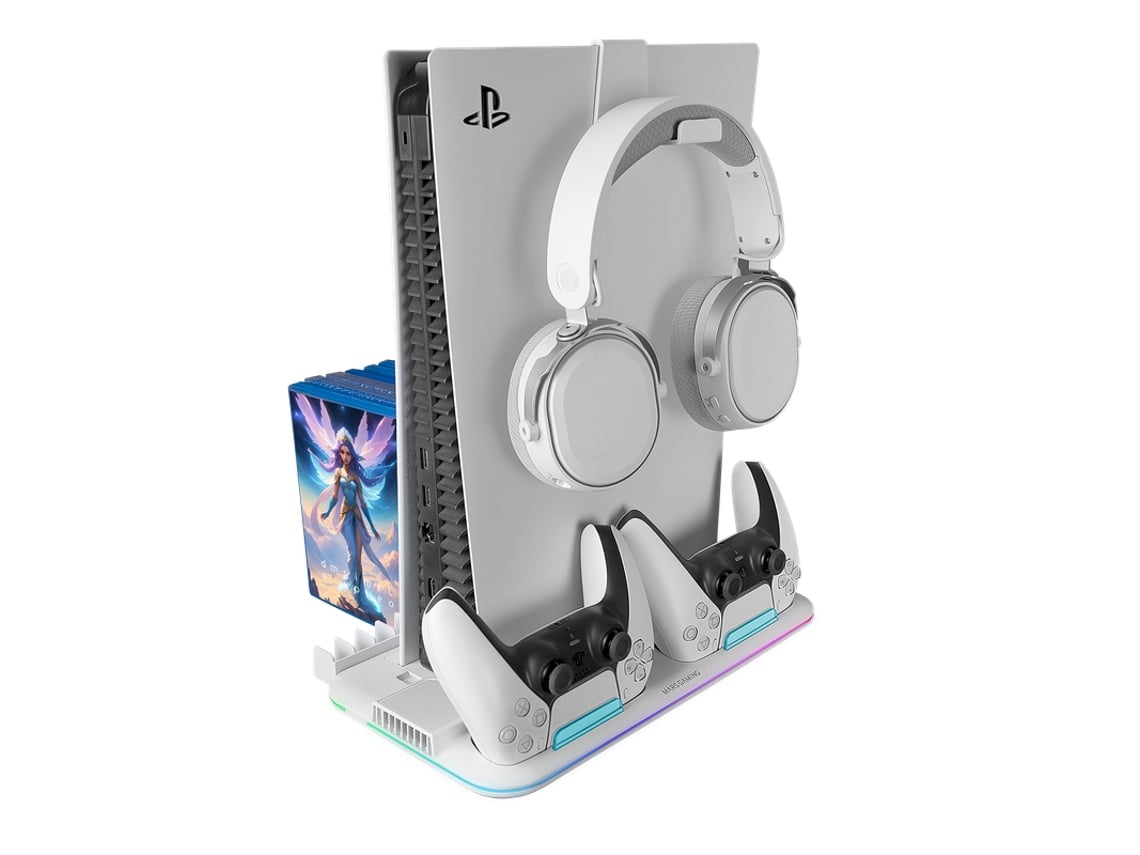 Suporte Multifunções RGB para PS5 Mars Gaming MPS5-B2/ Branco - Imagem 3