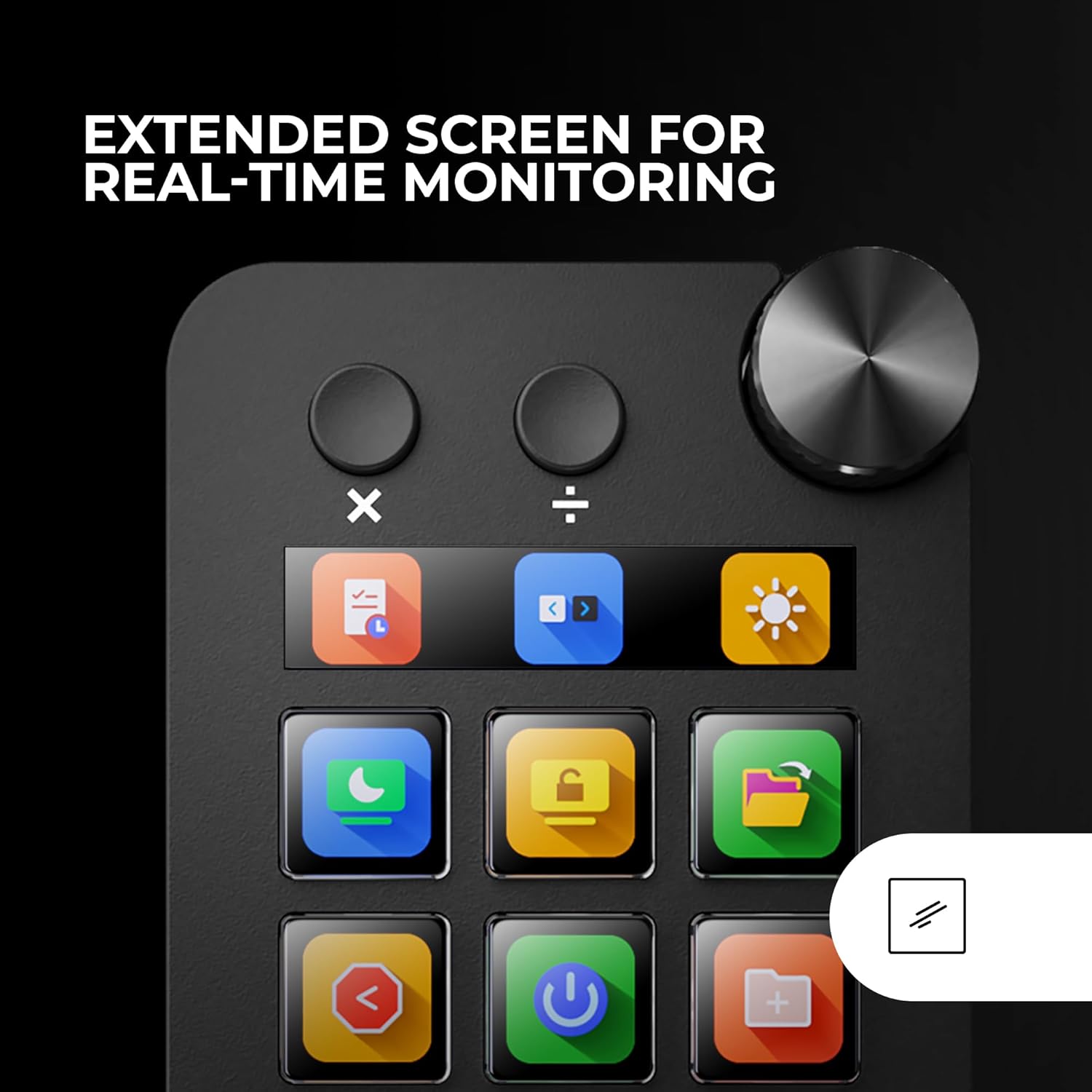 Painel de Controlo Mars Gaming MSD-NEO/ 15 Teclas LCD/ 1 Roda/ 2 Botões/ Preto - Imagem 3