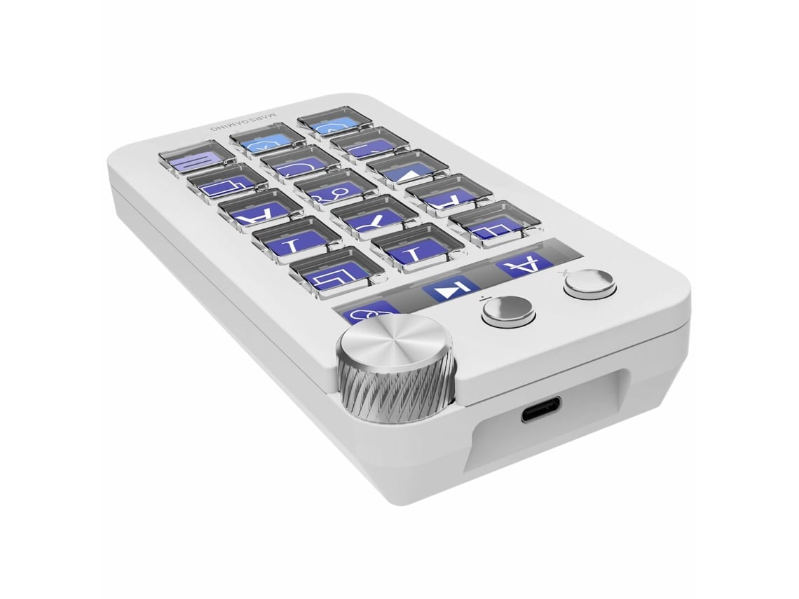 Control Deck Mars Gaming MSD-NEO/ 15 Teclas LCD/ 1 Roda/ 2 Botões/ Branco - Imagem 10