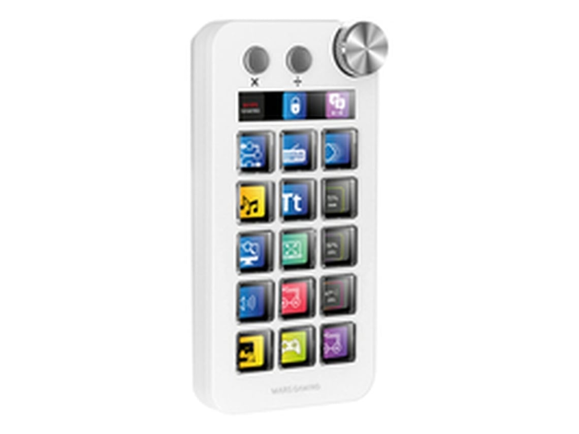 Control Deck Mars Gaming MSD-NEO/ 15 Teclas LCD/ 1 Roda/ 2 Botões/ Branco - Imagem 4