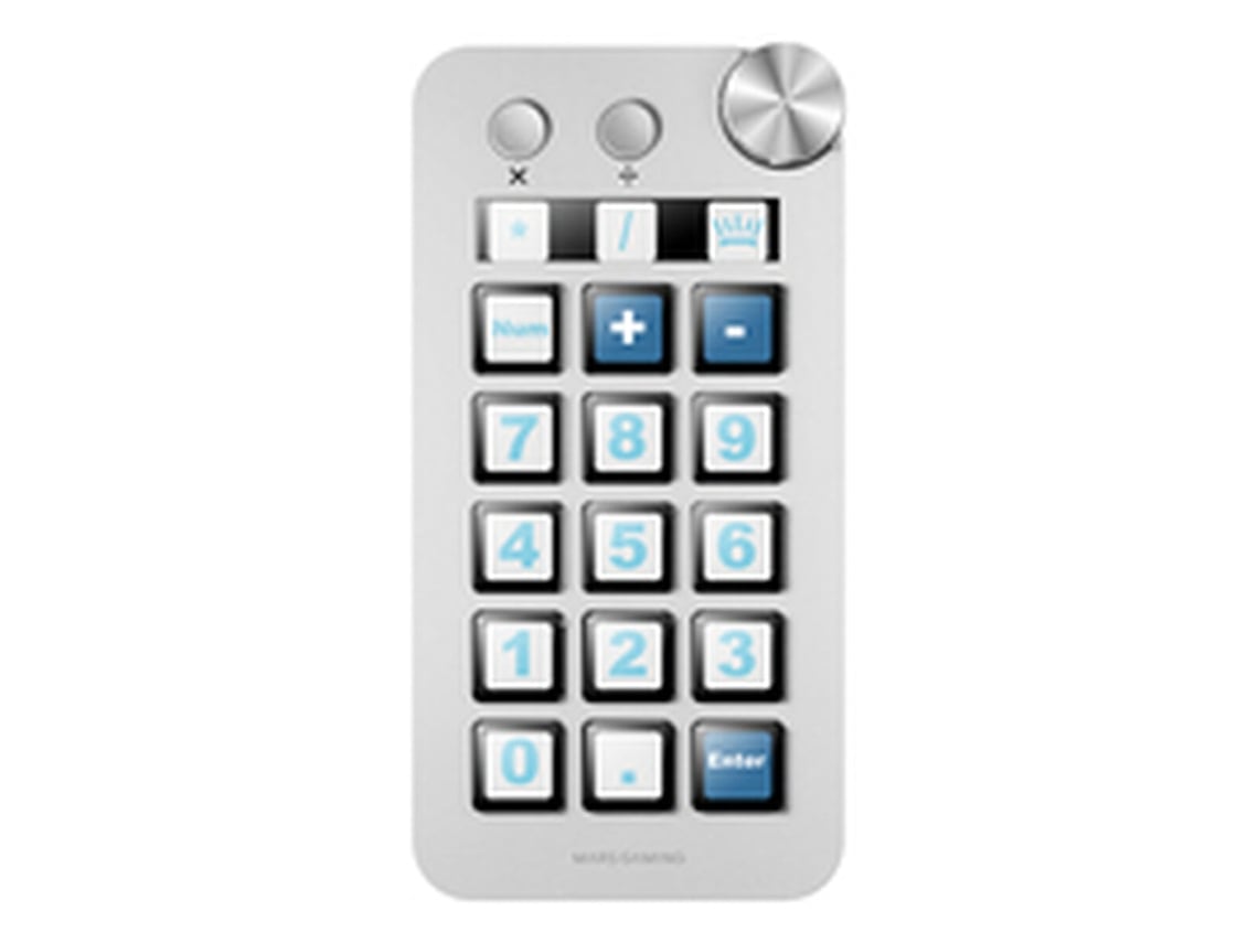 Control Deck Mars Gaming MSD-NEO/ 15 Teclas LCD/ 1 Roda/ 2 Botões/ Branco - Imagem 2