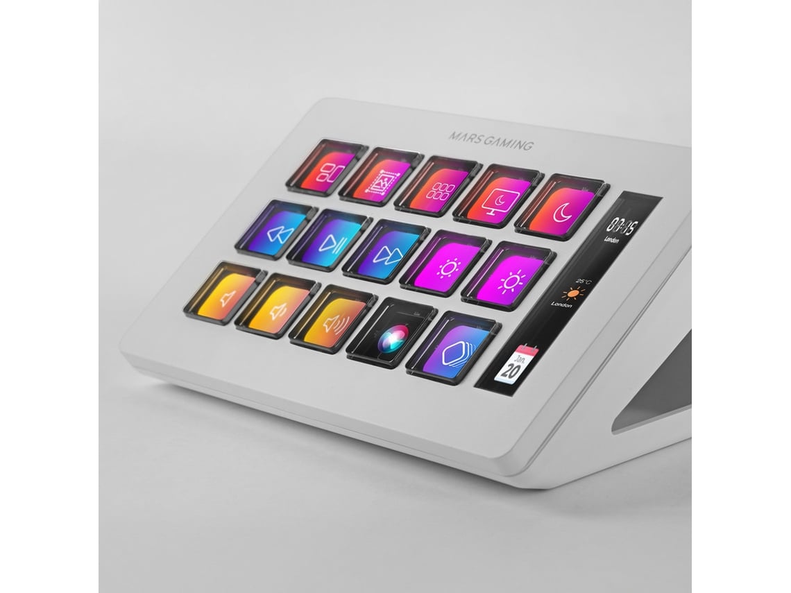 Stream Deck Slim Mars Gaming MSD-ONE/ 15 Teclas LCD/ Branco - Imagem 4