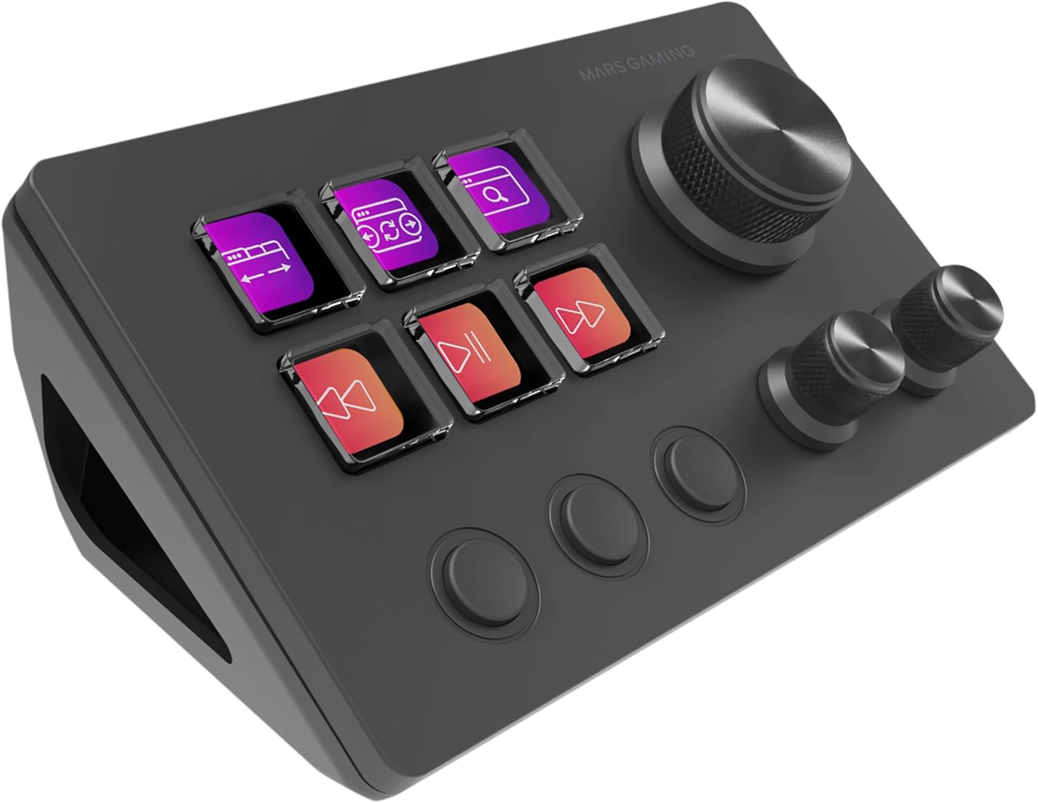 Control Deck Mars Gaming MSD-TWO/ 6 Teclas LCD/ 3 Rodas/ 3 Botões/ Preto - Imagem 6