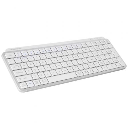 Teclado Compacto Sem Fios por Bluetooth Mars Gaming MK-SILENKEYS/ Branco - Imagem 2