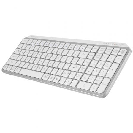 Teclado Compacto Sem Fios por Bluetooth Mars Gaming MK-SILENKEYS/ Branco - Imagem 3