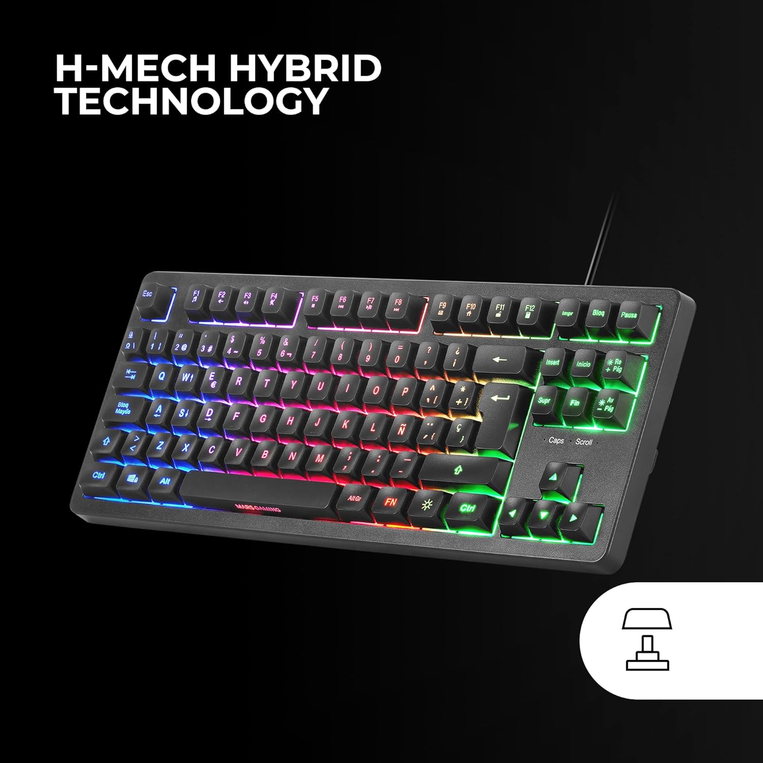 Teclado Gaming SemiMecânico Mars Gaming MK023 - Imagem 3
