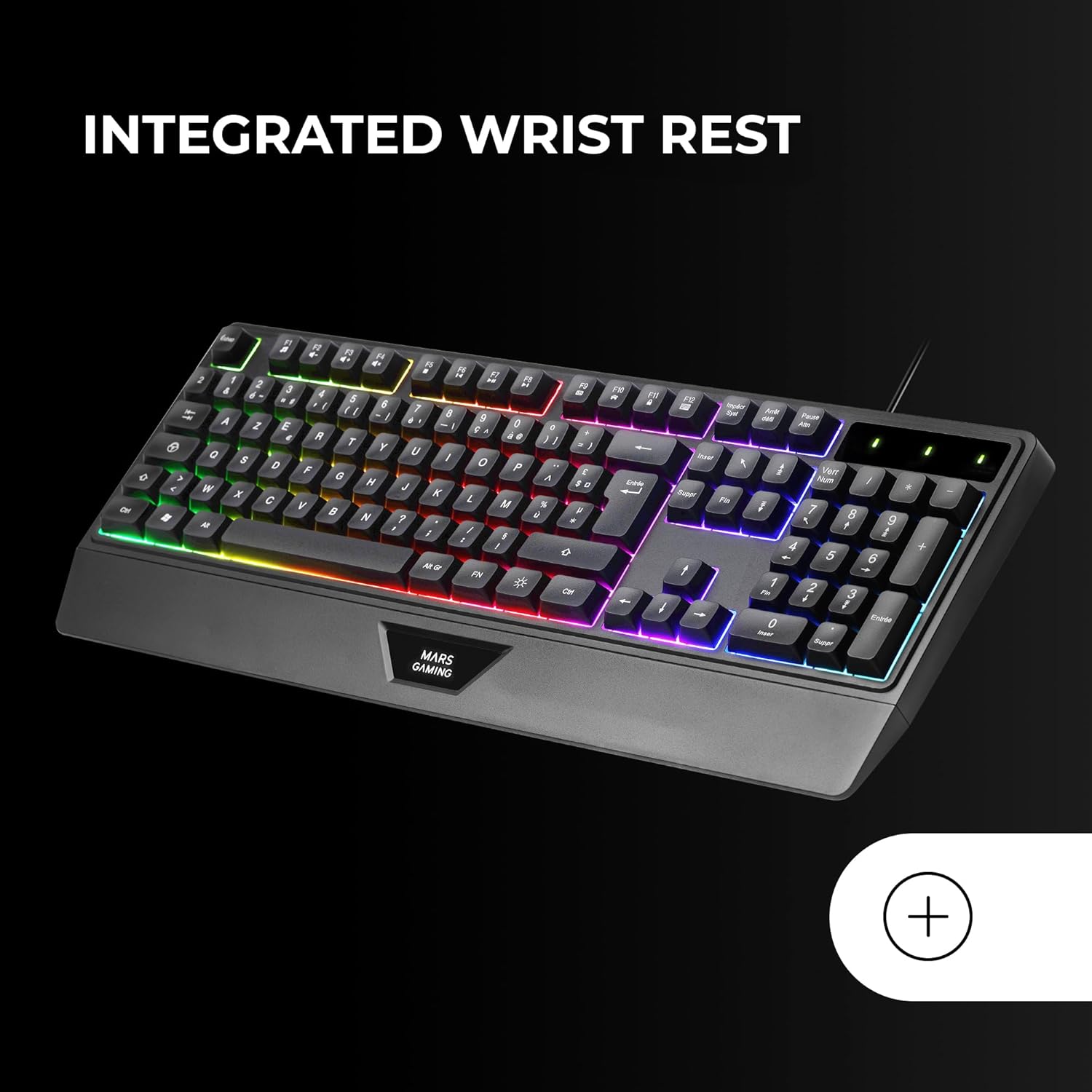 Teclado Gaming Semimecânico Mars Gaming MK124 - Imagem 3