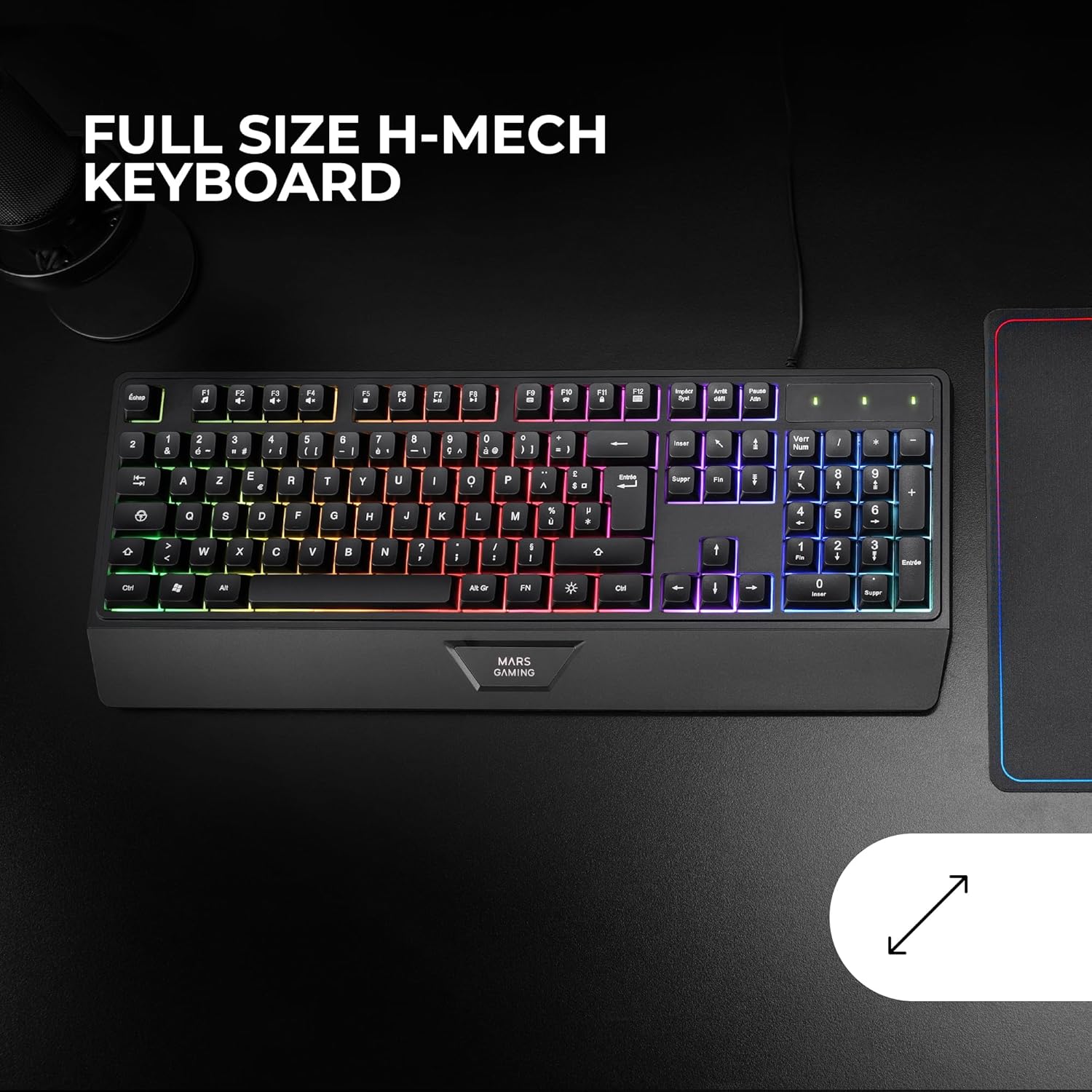 Teclado Gaming Semimecânico Mars Gaming MK124 - Imagem 2