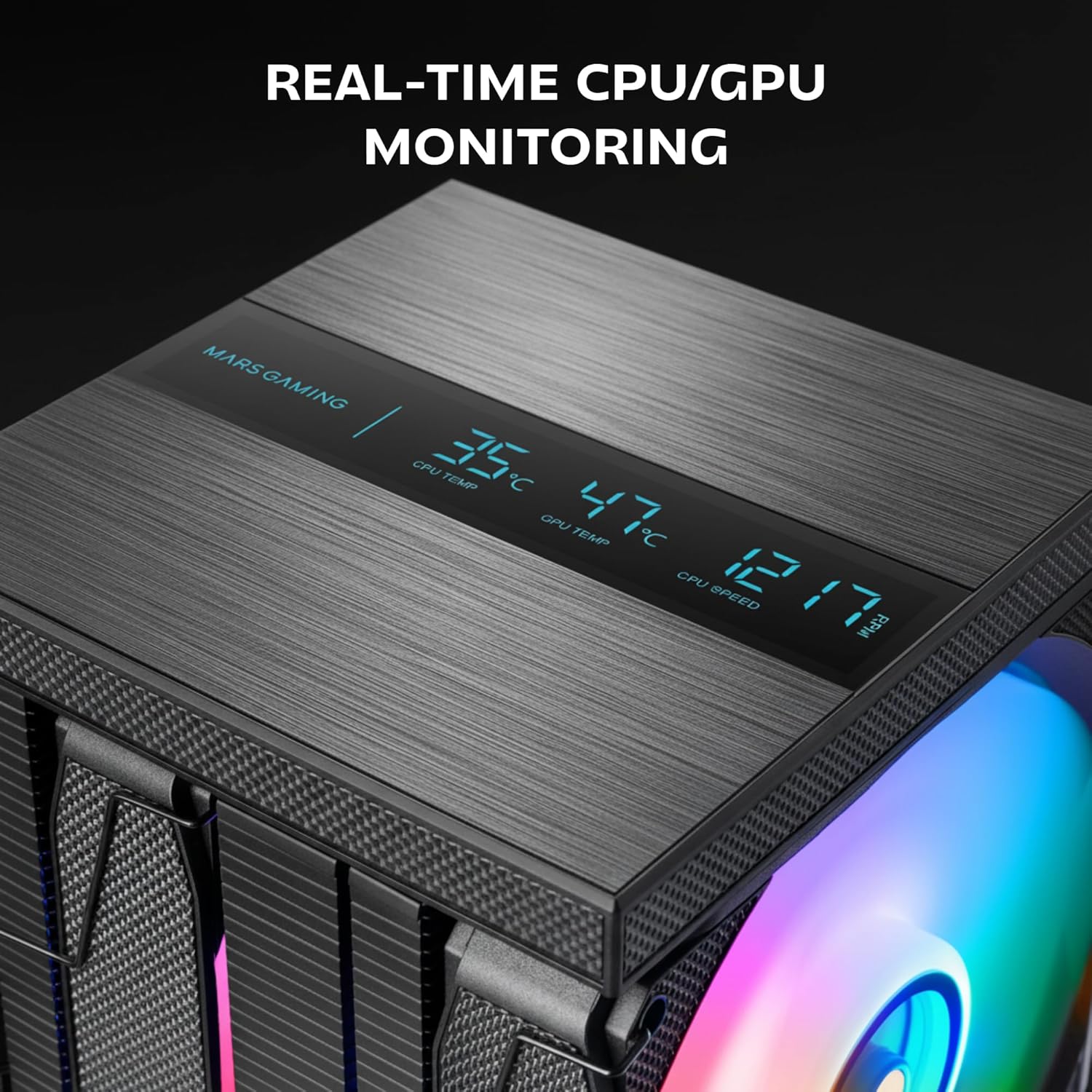 Ventilador com Dissipador Mars Gaming MCPU-LCDPRO/ 12cm - Imagem 4