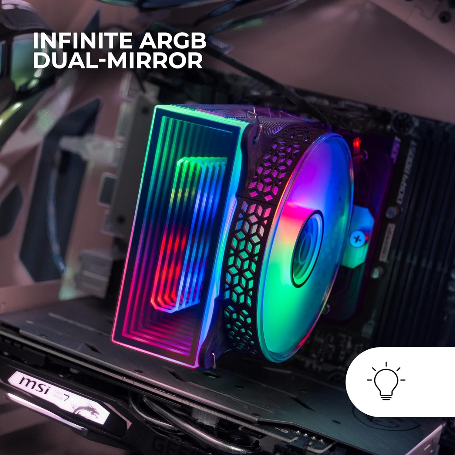 Ventilador com Dissipador Mars Gaming MCPU-VR/ 12cm - Imagem 2