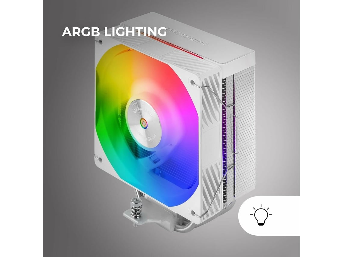 Ventilador com Dissipador Mars Gaming MCPU-X4ARGB/ 12cm/ Branco - Imagem 4