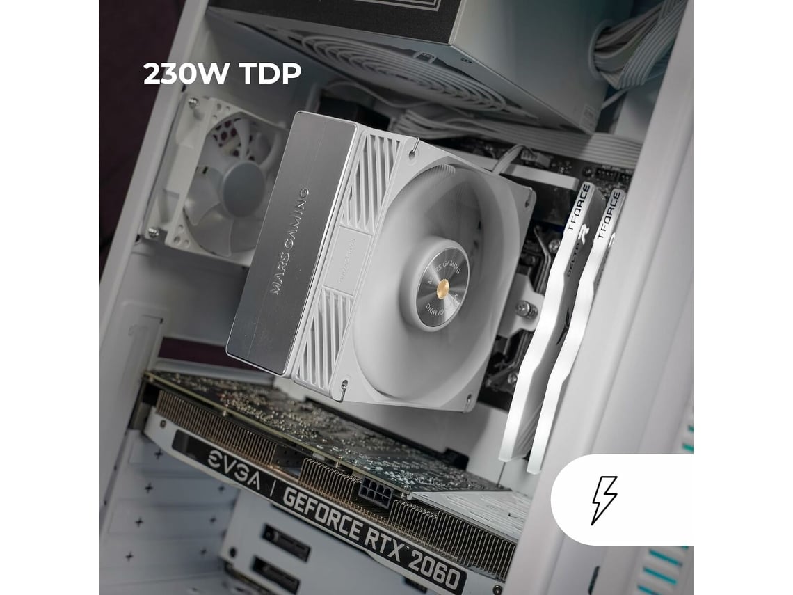 Ventoinha com Dissipador Mars Gaming MCPU-X4/ 12cm/ Branco - Imagem 3