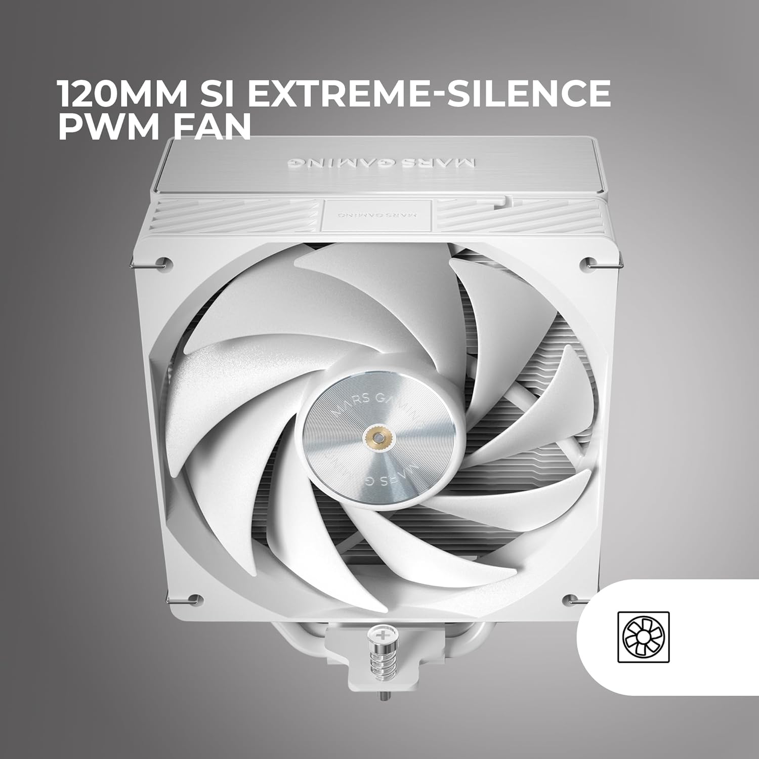 Ventilador com Dissipador Mars Gaming MCPU-X5/ 12cm/ Branco - Imagem 4
