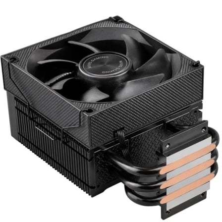 Cooler CPU Mars Gaming MCPU-XPRO 90mm PWM 190W TDP 3 Heatpipes Full Black Intel AMD - Imagem 4