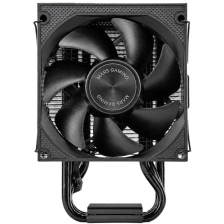 Cooler CPU Mars Gaming MCPU-XPRO 90mm PWM 190W TDP 3 Heatpipes Full Black Intel AMD - Imagem 2