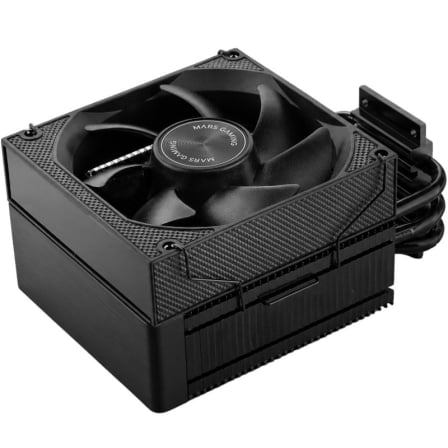 Cooler CPU Mars Gaming MCPU-XPRO 90mm PWM 190W TDP 3 Heatpipes Full Black Intel AMD - Imagem 5