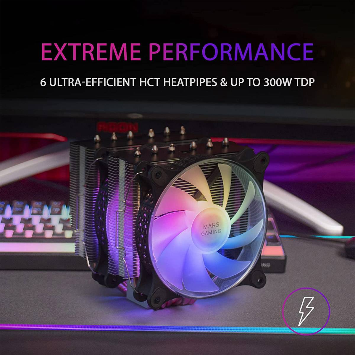 Ventilador com Dissipador Mars Gaming MCPU-XT/ 12cm - Imagem 2