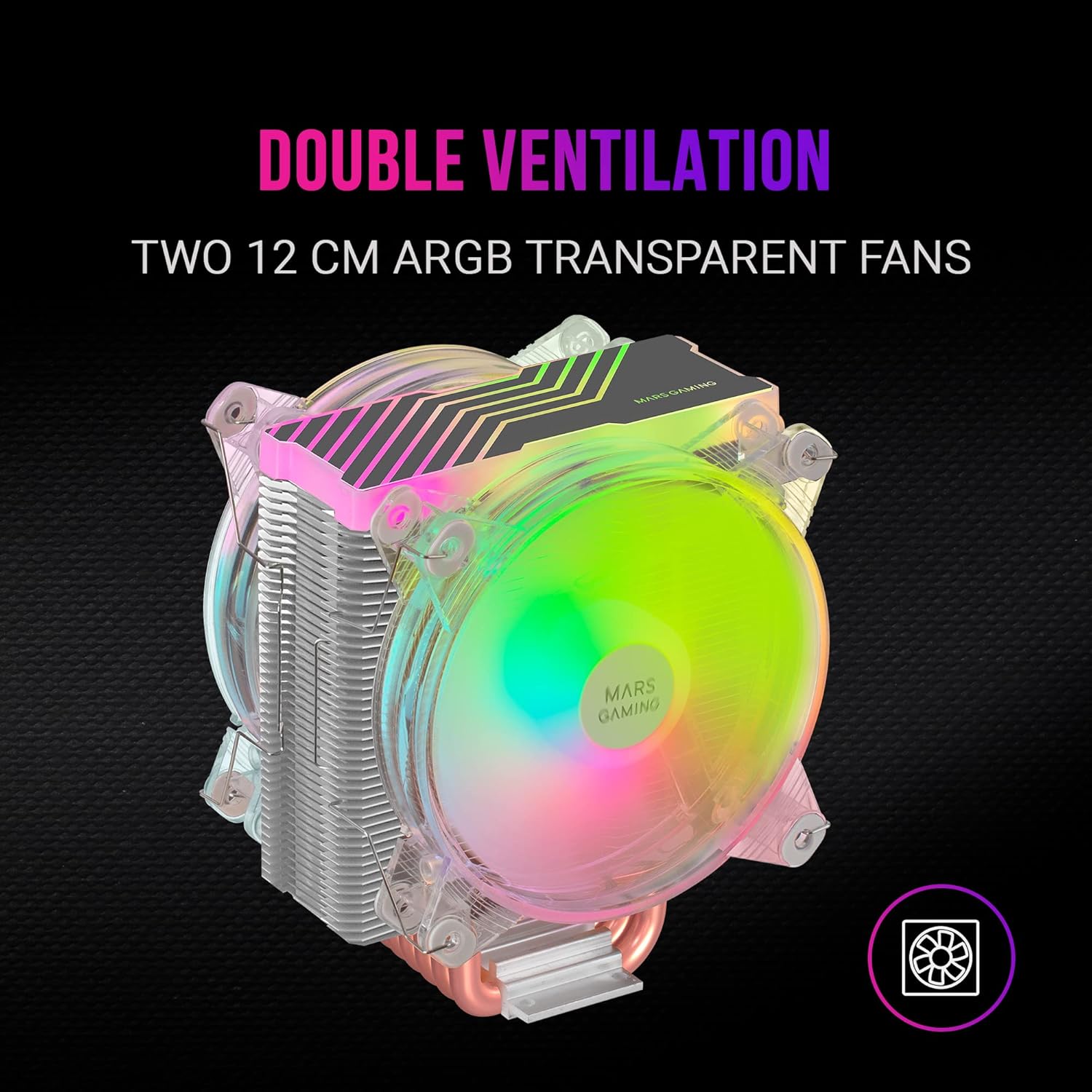 Ventilador com Dissipador Mars Gaming MCPU66/ 12cm - Imagem 5