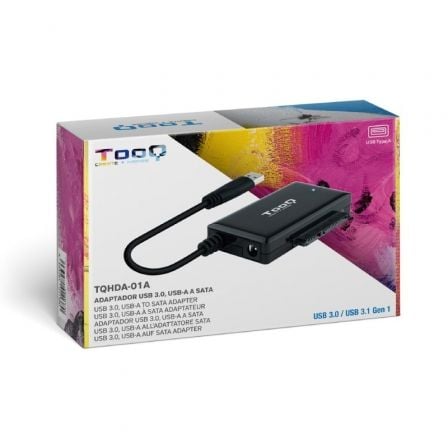 Adaptador para Discos Rígidos 2.5"/3.5" Tooq TQHDA-01A/ USB 3.0 Macho - SATA - Imagem 3