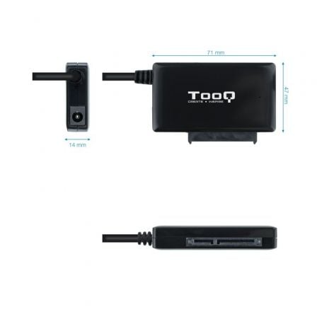 Adaptador para Discos Rígidos 2.5"/3.5" Tooq TQHDA-01A/ USB 3.0 Macho - SATA - Imagem 2