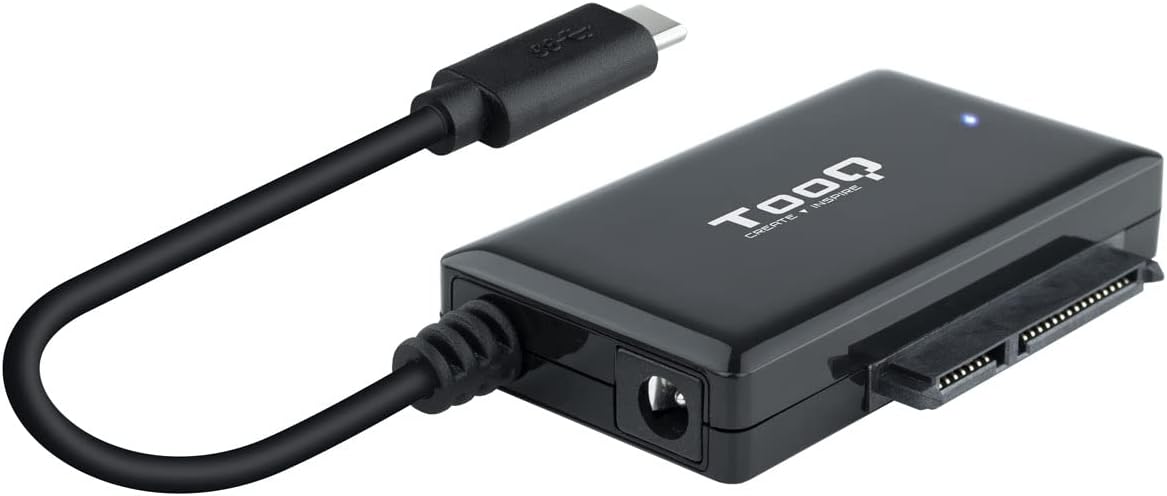 Adaptador para Discos Rígidos 2.5"/3.5" TooQ TQHDA-02C/ USB Tipo-C Macho - SATA