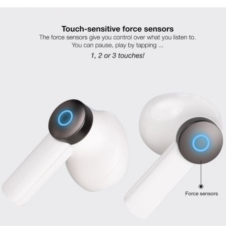 Auriculares Bluetooth TooQ Bender TQBWH-0031W Bluetooth 5.1 Autonomia 4h Estojo de Carga 250mAh USB-C Branco - Imagem 4