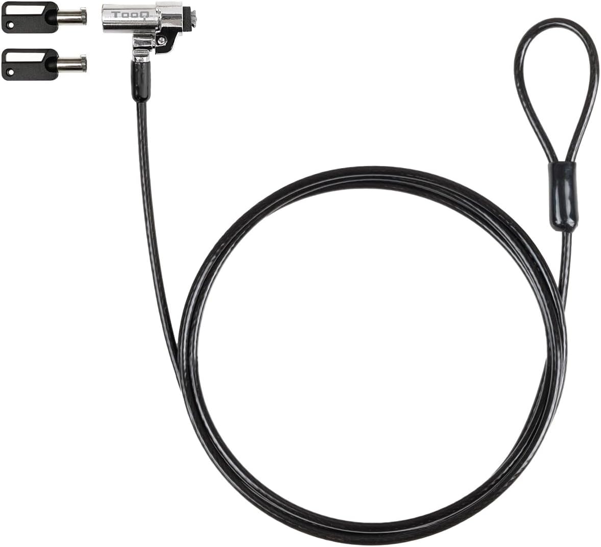 Cabo de Segurança Tipo NANO para Portáteis TooQ TQCLKC0045-G/ 1.5m