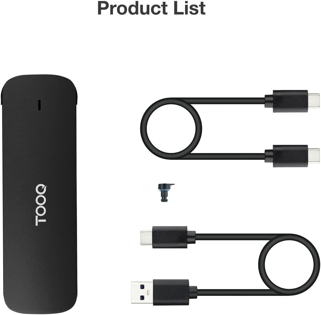 Caixa Externa para Disco SSD M.2 NVMe TooQ TQE-2201B/ USB 3.1 Gen2/ Sem parafusos - Imagem 6