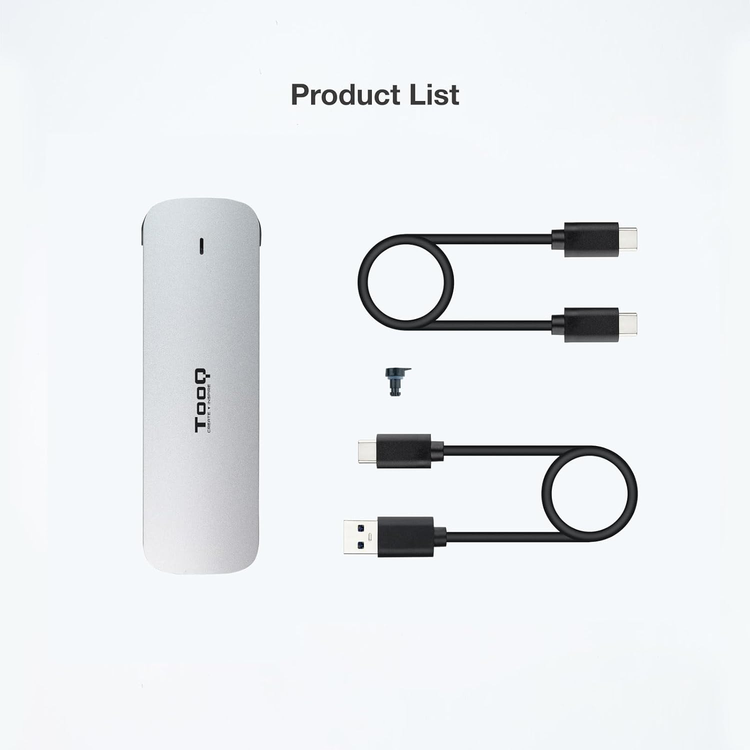 Caixa Externa para Disco SSD M.2 TooQ TQE-2202S/ USB 3.1 Gen1/ Sem parafusos - Imagem 6