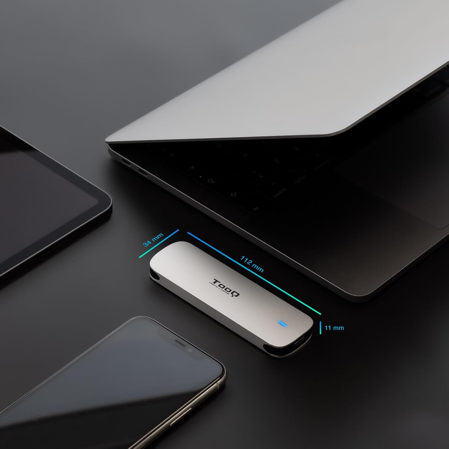 Caixa Externa para Disco SSD M.2 TooQ TQE-2202S/ USB 3.1 Gen1/ Sem parafusos - Imagem 4