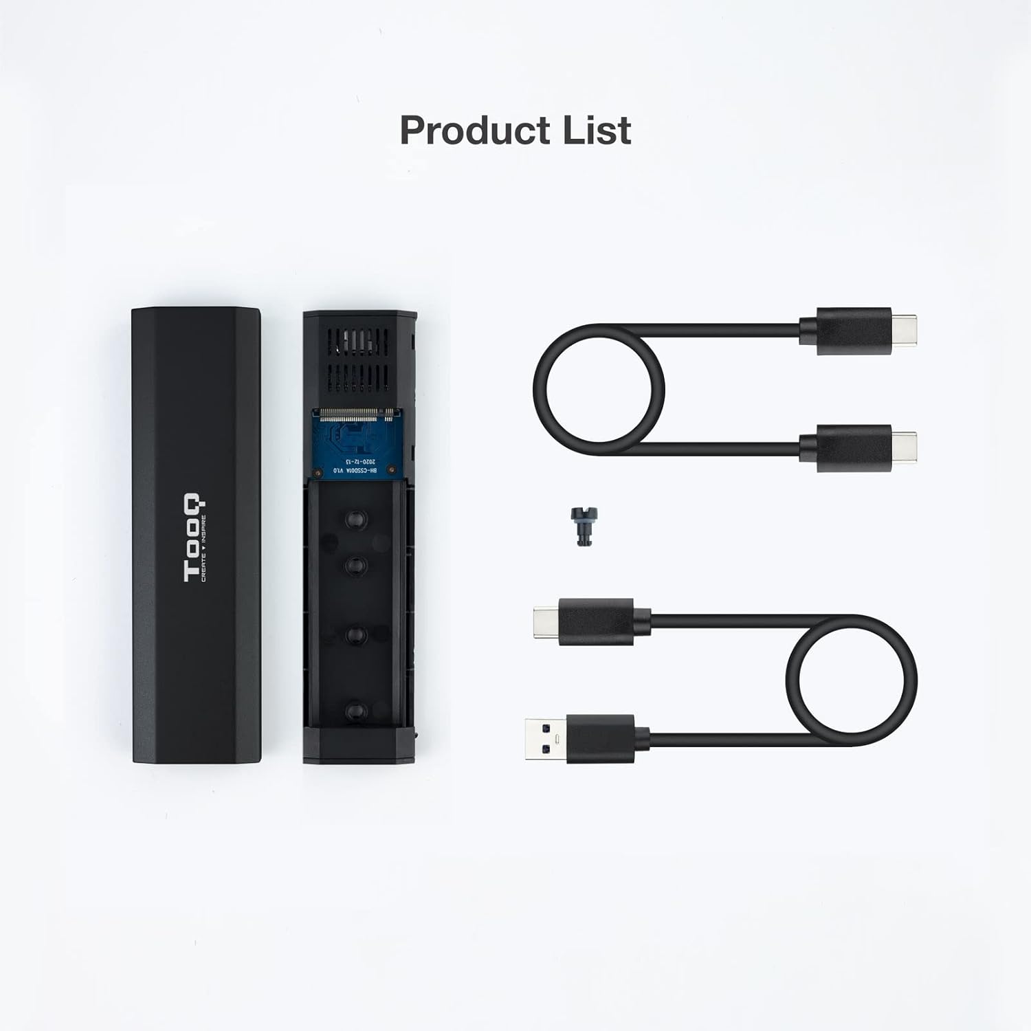 Caixa Externa para Disco SSD M.2 NVMe TooQ TQE-2223B/ USB 3.2/ Sem parafusos - Imagem 9
