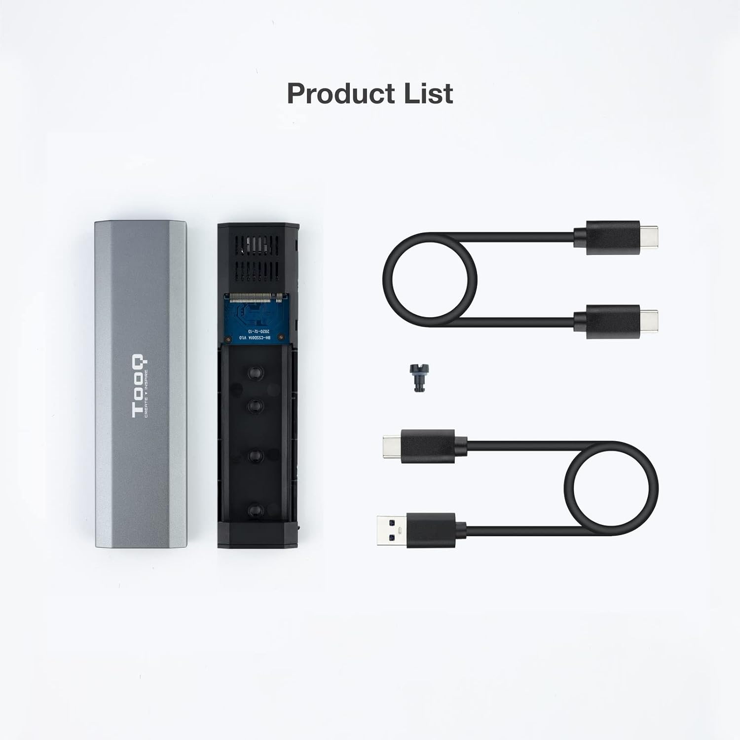 Caixa Externa para Disco SSD M.2 NVMe TooQ TQE-2223G/ USB 3.2/ Sem parafusos - Imagem 9