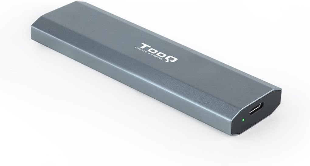 Caixa Externa para Disco SSD M.2 NVMe TooQ TQE-2223G/ USB 3.2/ Sem parafusos