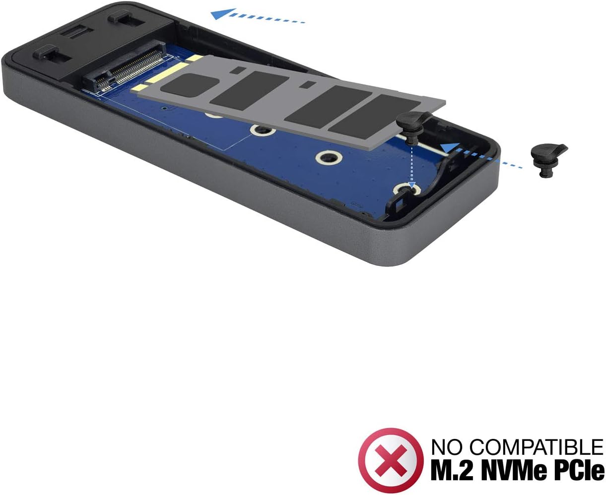 Caixa Externa para Disco SSD M.2 SATA TooQ TQE-2281G/ USB 3.0/ Sem parafusos - Imagem 4
