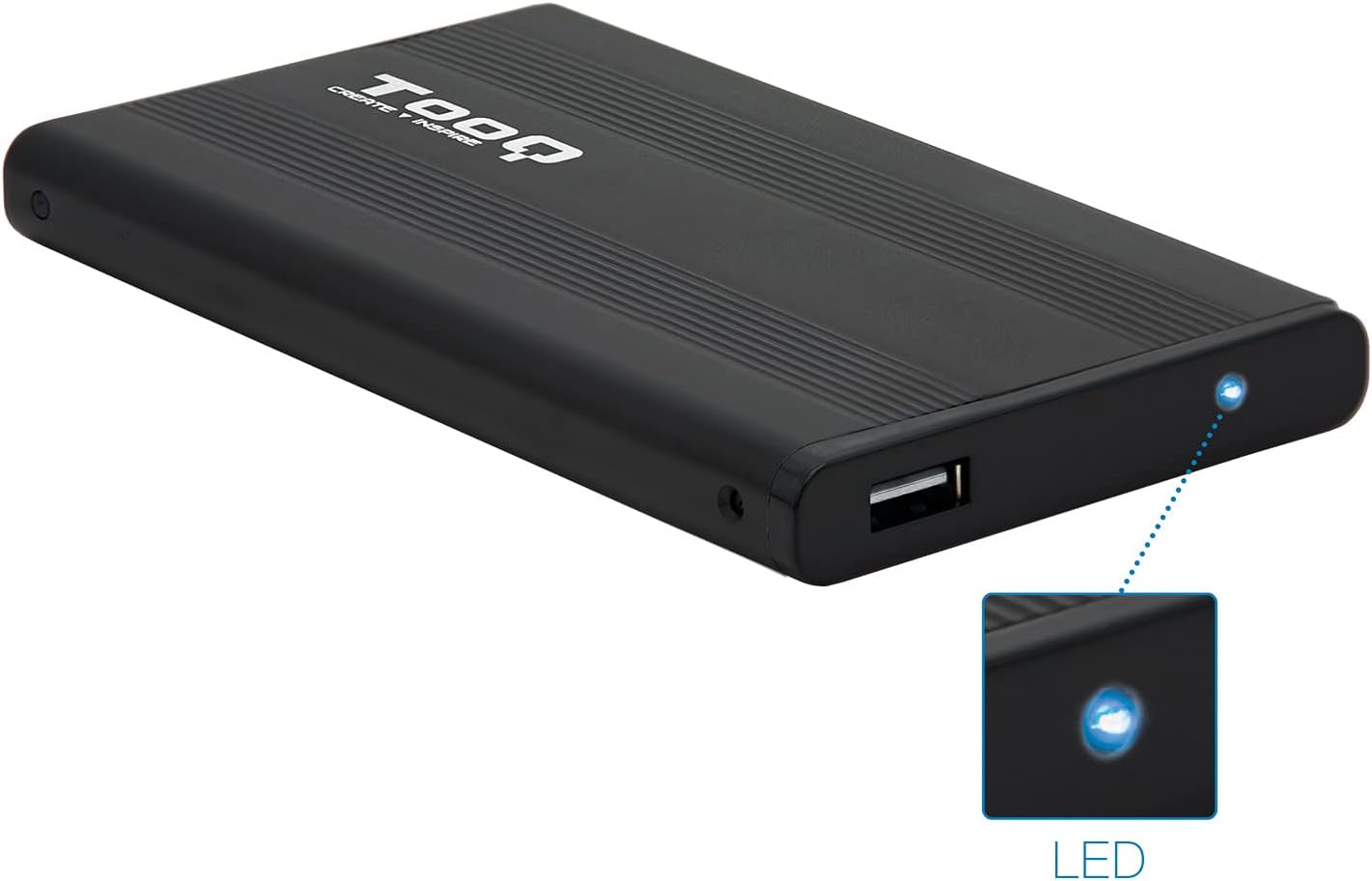 Caja Externa para Disco Duro de 2.5" TooQ TQE-2510B/ USB 2.0 - Imagem 8