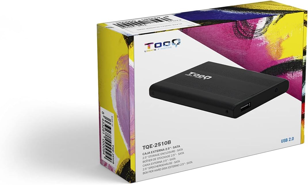 Caja Externa para Disco Duro de 2.5" TooQ TQE-2510B/ USB 2.0 - Imagem 6