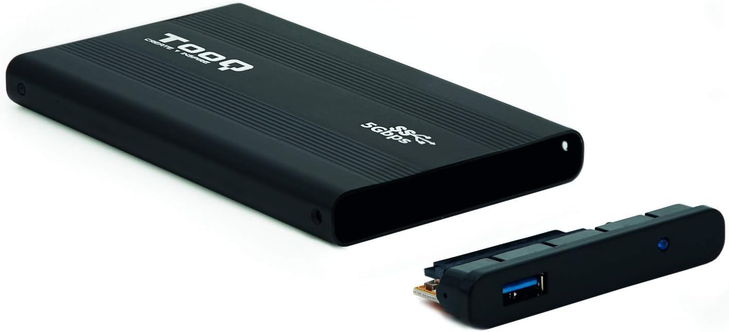 Caixa Externa para Disco Rígido de 2.5" TooQ TQE-2524B/ USB 3.1 - Imagem 3