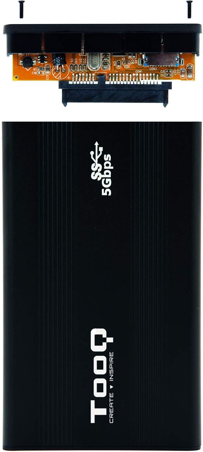 Caixa Externa para Disco Rígido de 2.5" TooQ TQE-2524B/ USB 3.1 - Imagem 5