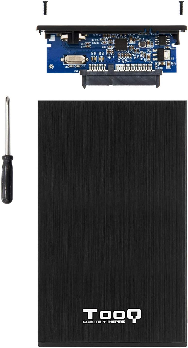 Caixa Externa para Disco Rígido de 2.5" TooQ TQE-2527B/ USB 3.1 - Imagem 3