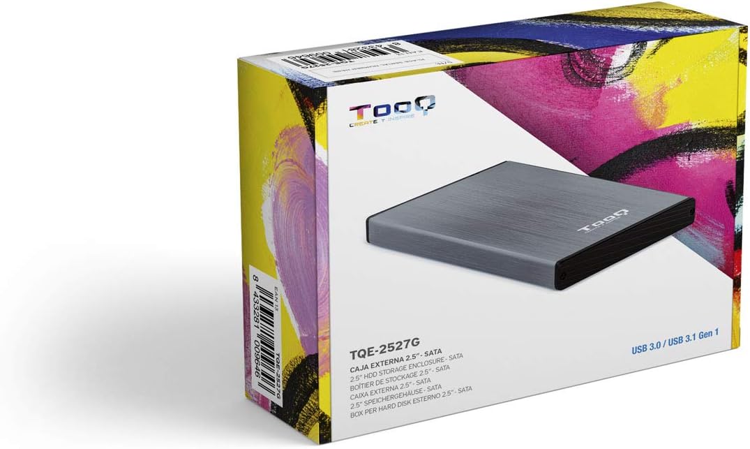 Caixa Externa para Disco Rígido de 2.5" TooQ TQE-2527G/ USB 3.1 - Imagem 9