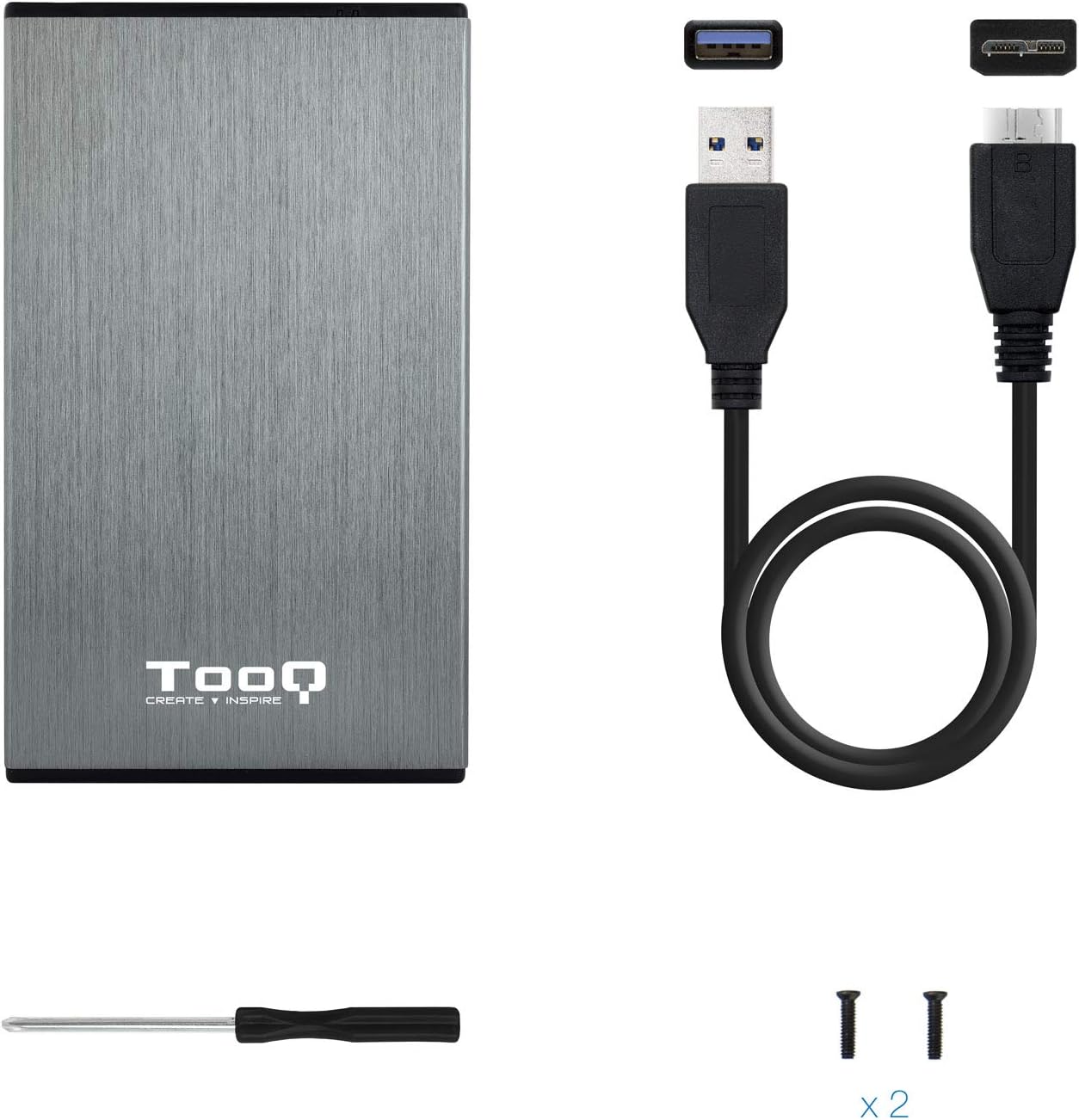 Caixa Externa para Disco Rígido de 2.5" TooQ TQE-2527G/ USB 3.1 - Imagem 6