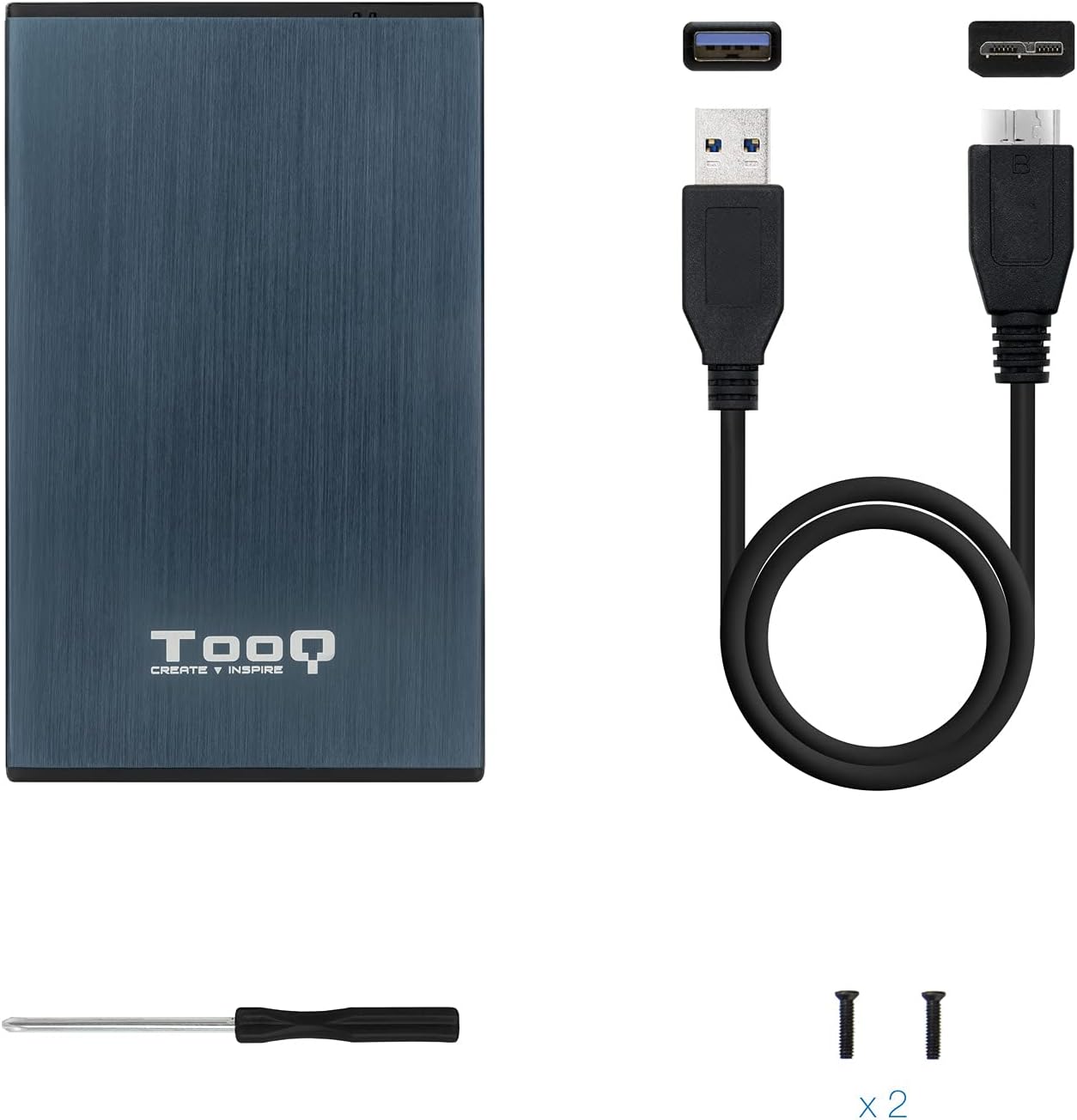 Caixa Externa para Disco Rígido de 2.5" TooQ TQE-2527PB/ USB 3.1 - Imagem 6