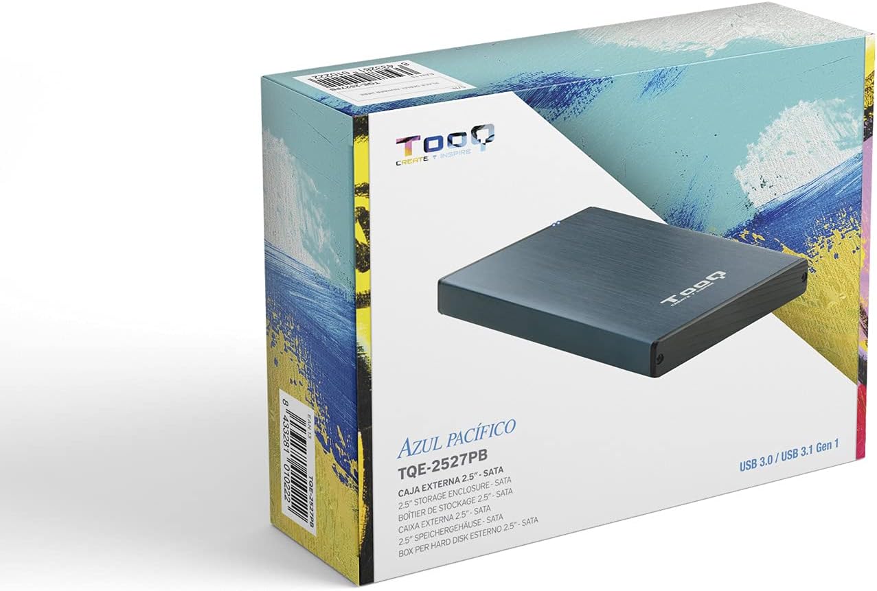Caixa Externa para Disco Rígido de 2.5" TooQ TQE-2527PB/ USB 3.1 - Imagem 9