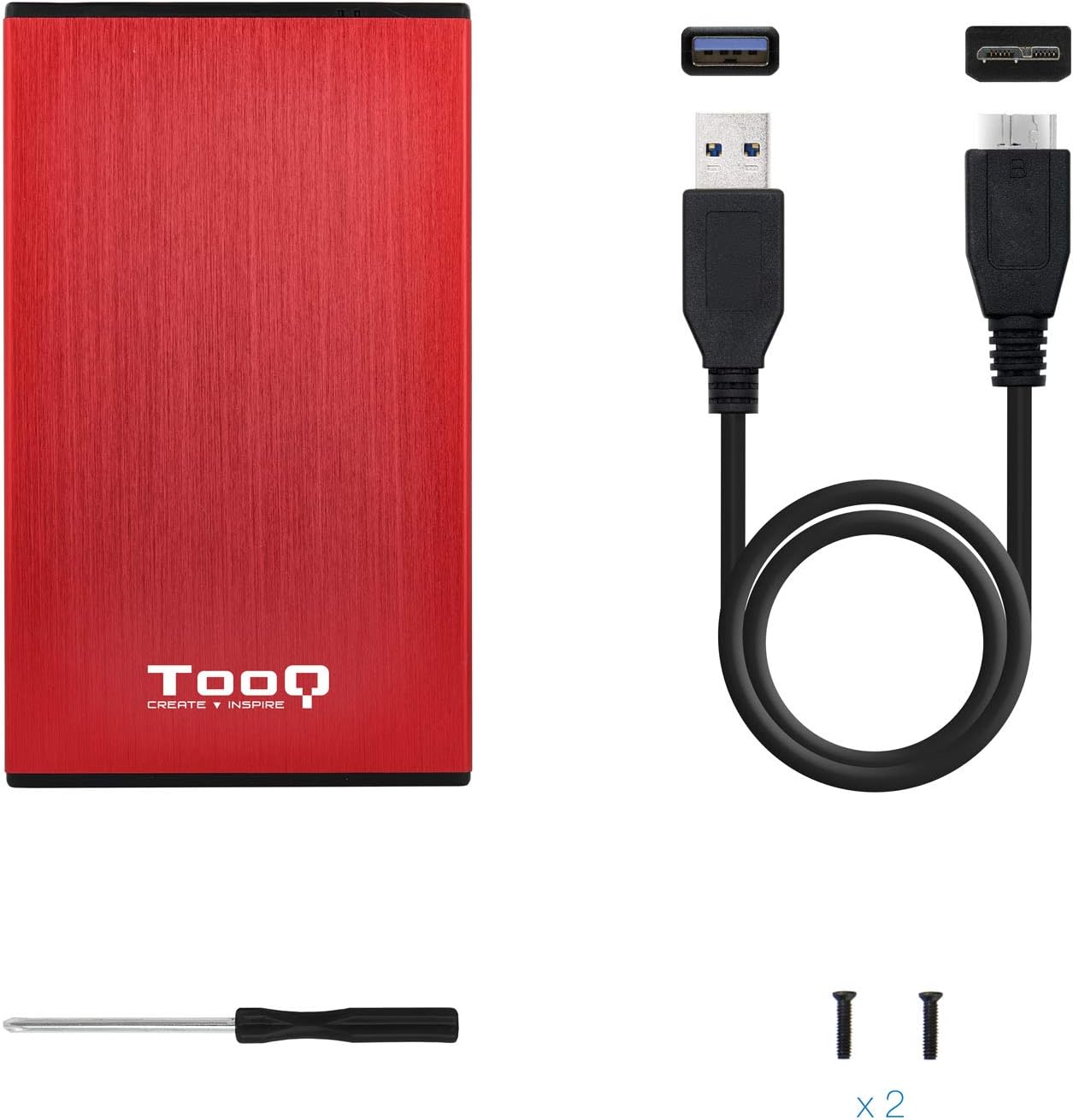 Caixa Externa para Disco Rígido de 2.5" TooQ TQE-2527R/ USB 3.1 - Imagem 5