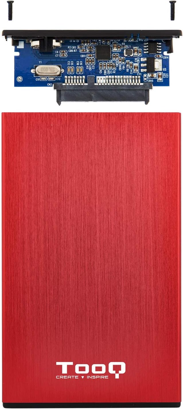 Caixa Externa para Disco Rígido de 2.5" TooQ TQE-2527R/ USB 3.1 - Imagem 4