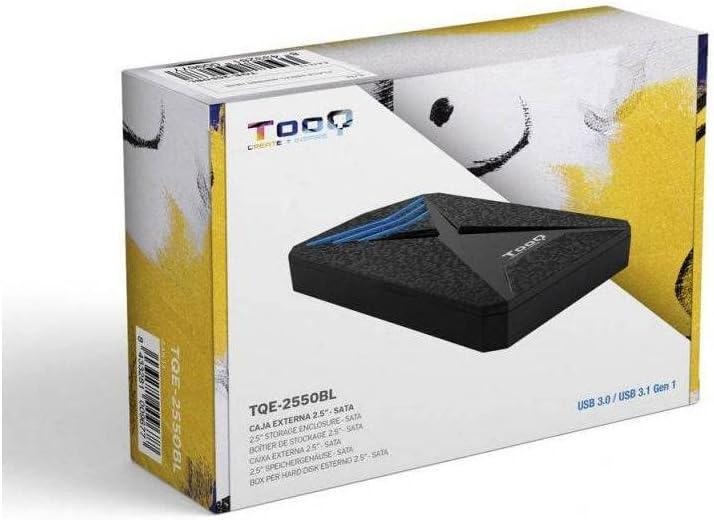 Caixa Externa Gaming para Disco Rígido de 2.5" TooQ TQE-2550BL/ USB 3.1/ Sem parafusos - Imagem 5