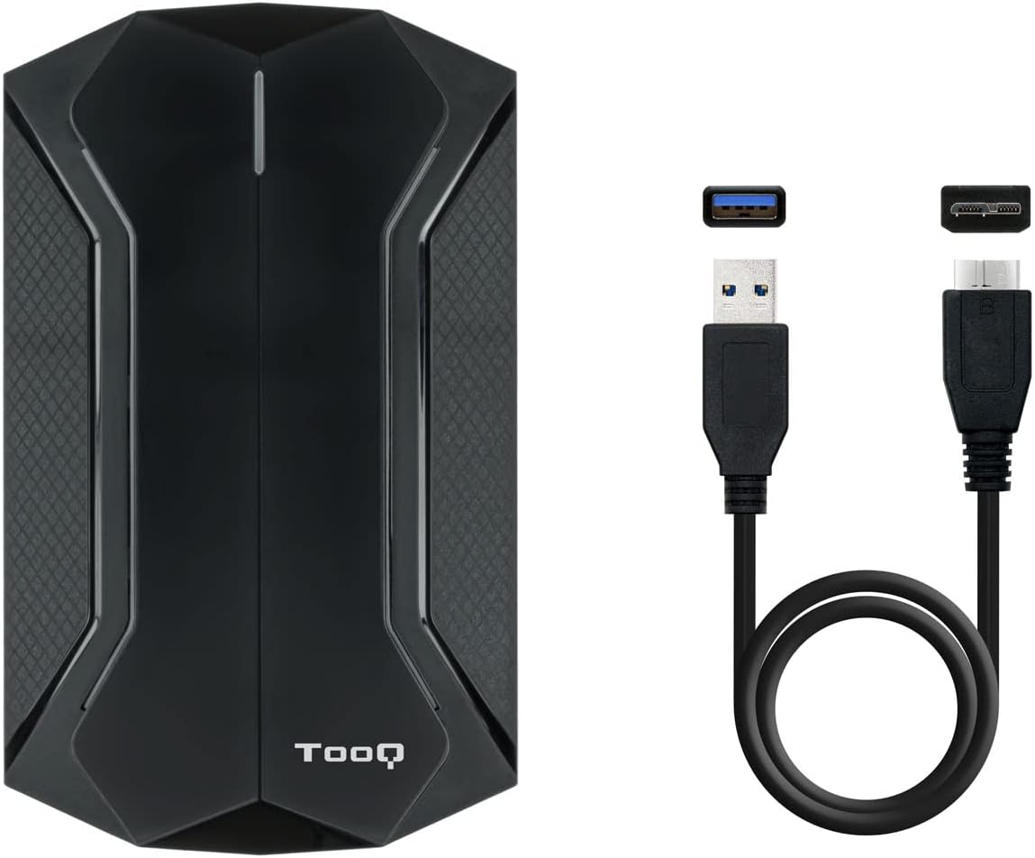 Caixa Externa Gaming para Disco Rígido de 2.5" TooQ TQE-2599RGB/ USB 3.1/ Sem parafusos - Imagem 6
