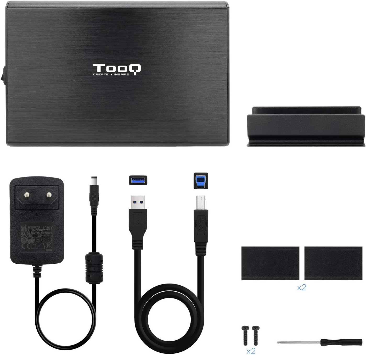 Caixa Externa para Disco Rígido de 3.5" TooQ TQE-3531B/ USB 2.0 - Imagem 6