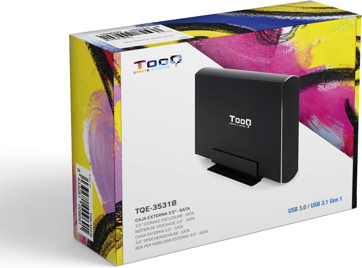 Caixa Externa para Disco Rígido de 3.5" TooQ TQE-3531B/ USB 2.0 - Imagem 8